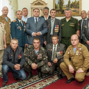 Ветераны боевых действий на торжественном приёме у руководства области