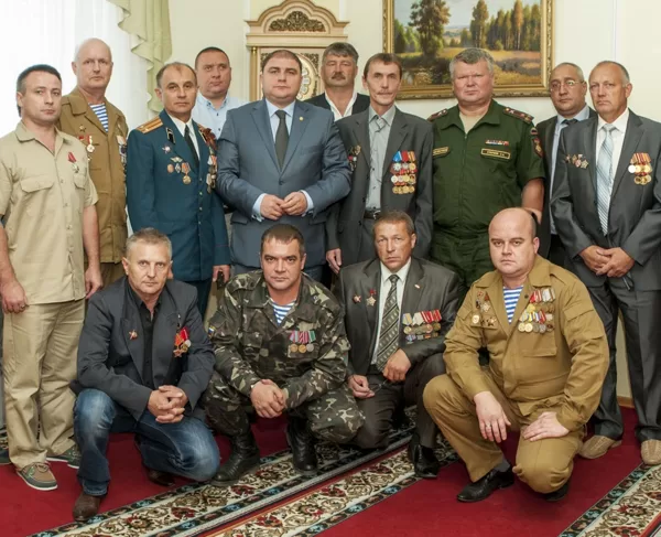 Ветераны боевых действий на торжественном приёме у руководства области